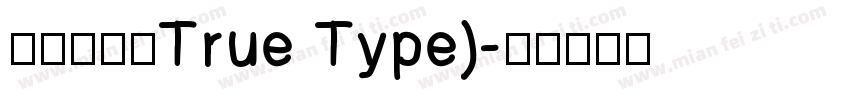 优设标题黑True Type)字体转换